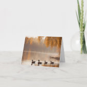 Enten auf Herbstsee (Vorderseite)