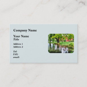 Enten auf Teich Visitenkarte