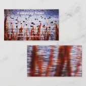 Enten auf Teich-Visitenkarte Visitenkarte (Vorne/Hinten)