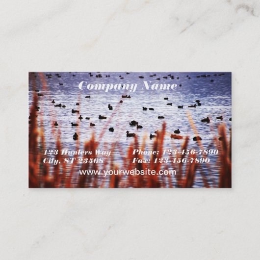 Enten auf Teich-Visitenkarte Visitenkarte (Vorderseite)
