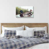 Enten auf Vintagem Pond Leinwanddruck (Insitu (Schlafzimmer))
