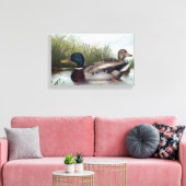 Enten auf Vintagem Pond Leinwanddruck (Insitu (Wohnzimmer))
