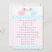 Enten aus Rosa und Blau Einladung (Vorderseite)