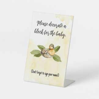 Enten-Baby-Party-Dekorationsschild Sockelschild