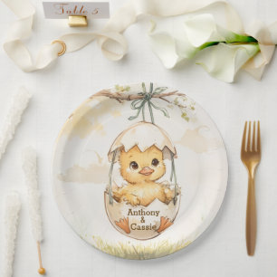 Enten-Baby-Party  Pappteller