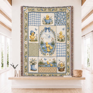 Enten-Baby-Quilt-Gewebe-Wurfdecke Decke