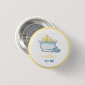 Enten-Badewanne-Baby-Shower für werdende Mütter Button (Vorne & Hinten)