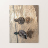 Enten bei Sunset Puzzle (Vertikal)