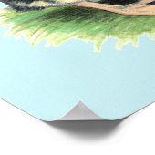 Enten Black Pied Muscovy Familie Poster (Ecke)