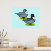 Enten: Blaue Anrufe Poster (Küche)