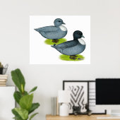 Enten: Blaue Anrufe Poster (Heimbüro)