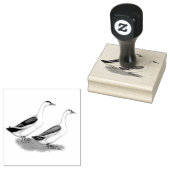 Enten: Blue Magpies Gummistempel (Stempel)