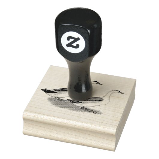 Enten: Blue Magpies Gummistempel (Stempel)