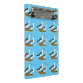 Enten: Blue Magpies Mini Klemmbrett (Schrägansicht)
