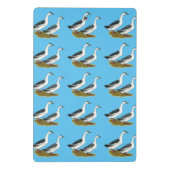 Enten: Blue Magpies Mini Klemmbrett (Rückseite)