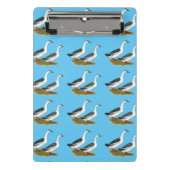 Enten: Blue Magpies Mini Klemmbrett (Vorderseite)