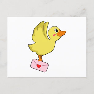 Enten Brieftaube Brief Postkarte