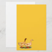 Enten: Buff Orpington Briefpapier (Vorne/Hinten)