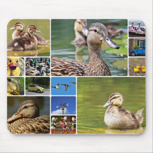 Enten-Collagen-Foto Mousepad