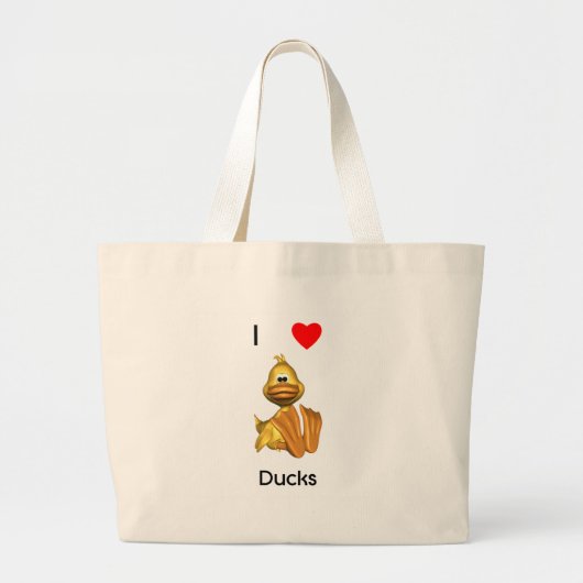 Enten der Liebe I Jumbo Stoffbeutel (Vorne)