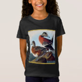Enten des amerikanischen Widgeon auf einem Felsen T-Shirt (Vorderseite)