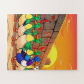 Enten, die auf einem Pfad spazieren Puzzle (Horizontal)