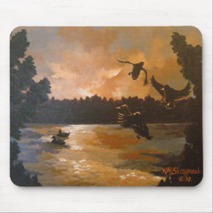 Enten, die in der Mausunterlage vereinbaren Mousepad