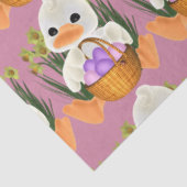 Enten, die Ostereier im Korb halten Seidenpapier (Ausschnitt)