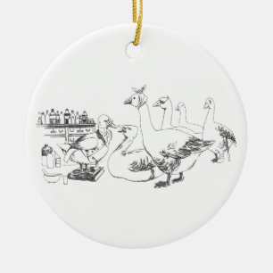 Enten-Doktor Sees Patients Keramik Ornament