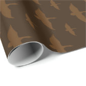 Enten-Dunkelheits-Muster Geschenkpapier (Rolleneckpunkt)