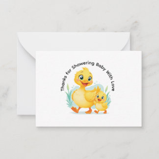 Enten-Duo des Glücks Danke Mitteilungskarte