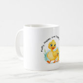 Enten-Duo des Glücks Kaffeetasse (Vorderseite Links)
