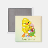 Enten, Eier und der sonnige Ostermagnet Magnet (Vorderseite/Rückseite)