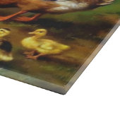 Enten Enten Entengemälde Farm Vogelmalerei Schneidebrett (Ecke)