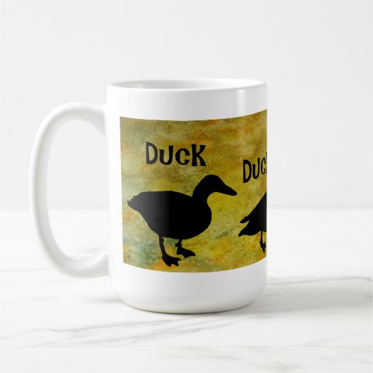 Enten-Enten-Gans! Kaffeetasse (Links)
