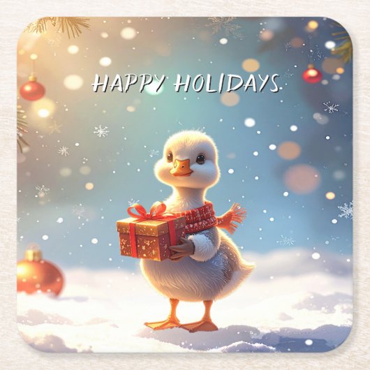 Enten-Feiertags-Papierset Untersetzer (Vorderseite)