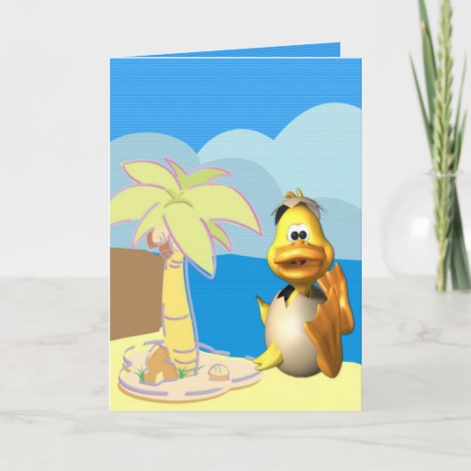 Enten-Fieber Feiertagskarte (Vorderseite)