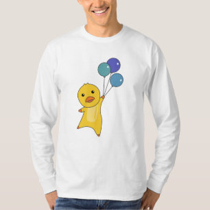 Enten fliegen mit Balloons süße Tiere für T-Shirt