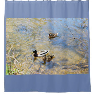 Enten-Foto Duschvorhang
