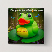 Enten Frosch Sumpf Button (Vorderseite)
