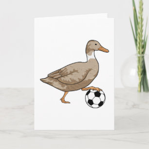 Enten-Fußballspieler Fußball Karte