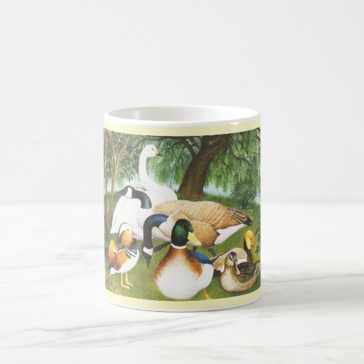 Enten, Gänse und Schwäne Kaffeetasse (Mittel)