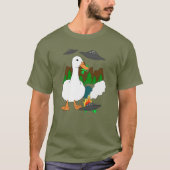 Enten gegen Außerirdischen T-Shirt (Vorderseite)