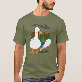 Enten gegen Außerirdischen T-Shirt