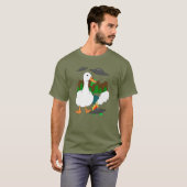 Enten gegen Außerirdischen T-Shirt (Vorne ganz)