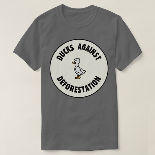 Enten gegen Entwaldung und Bodenschutz T-Shirt (Design vorne)