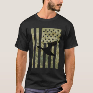 Enten Grass American Flag Bird Wasservögel Jagd Hu T-Shirt