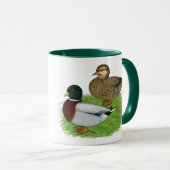 Enten: Graue Anrufe Tasse (VorderseiteRechts)