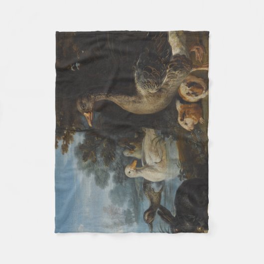 Enten Guinea Schweine und ein Kaninchen in einem b Fleecedecke (Vorderseite)