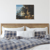 Enten Guinea Schweine und ein Kaninchen in einem b Leinwanddruck (Insitu (Schlafzimmer))